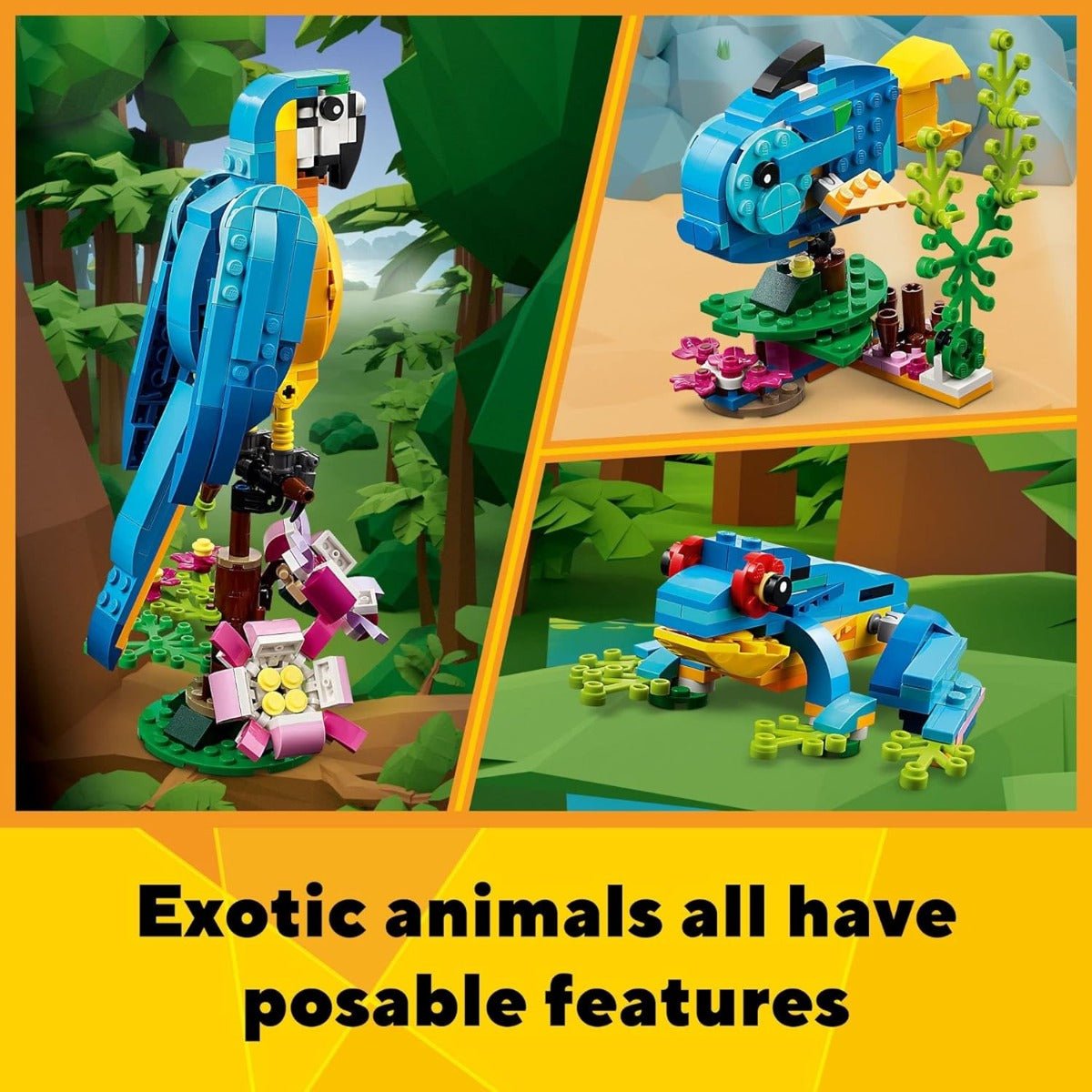 LEGO Creator Exotic Parrot - Colorland Toys