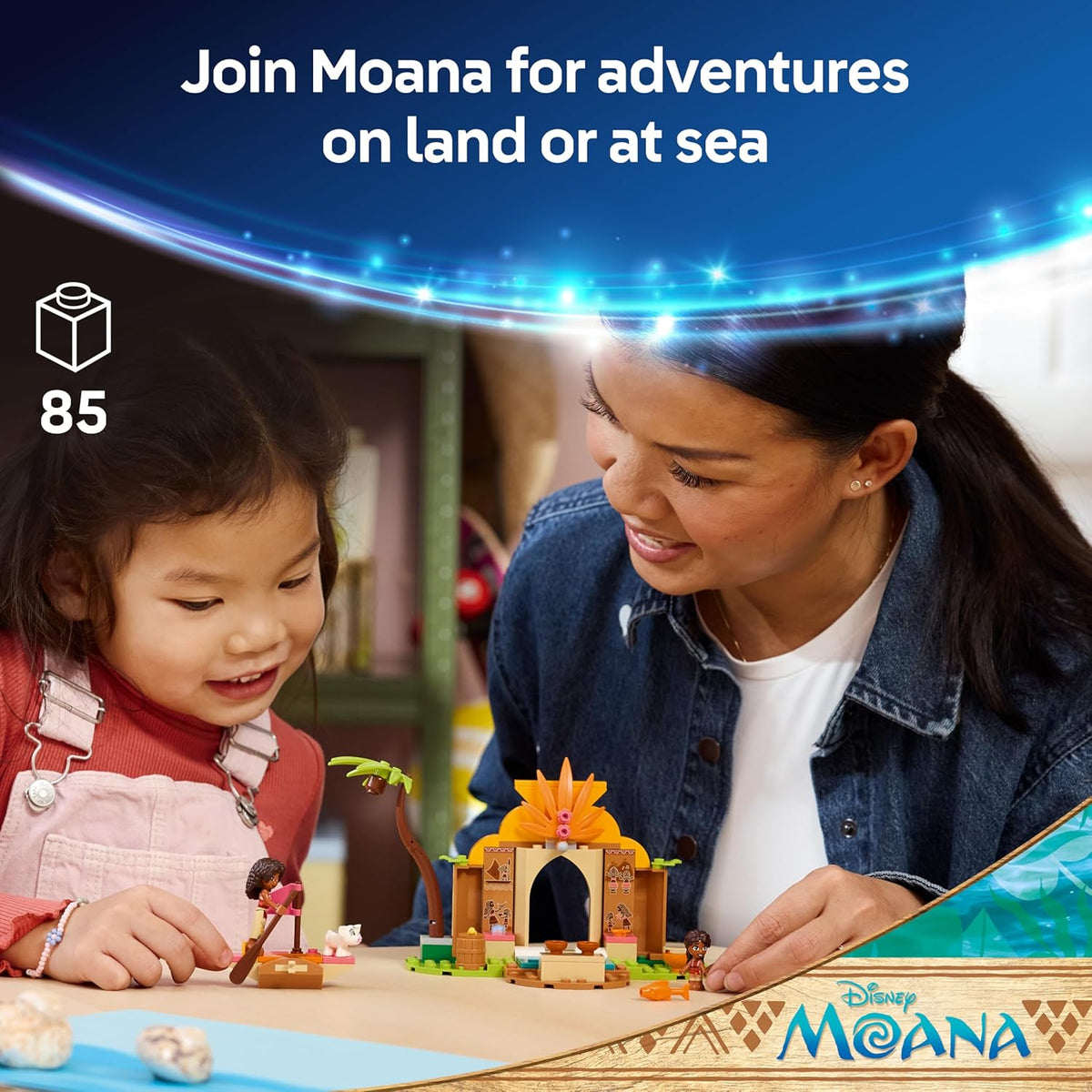 LEGO Disney Moana Village House & Boat Toy Set for Kids 4+ — image 4