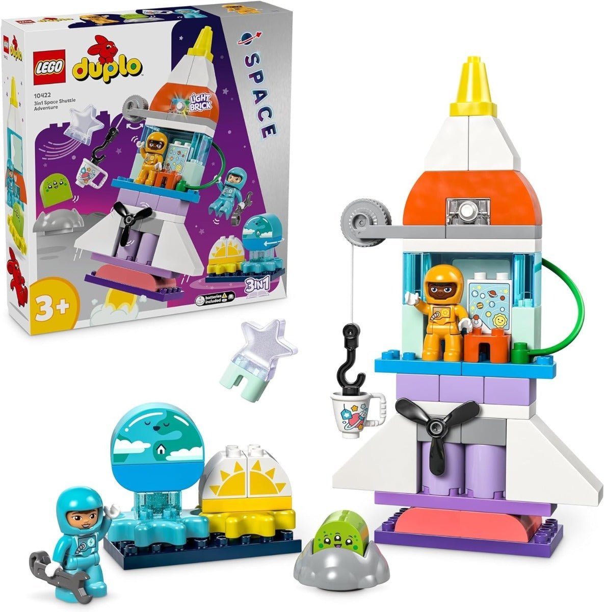 LEGO Duplo 3 - in - 1 Space Shuttle Adventure 6470483/10422 - Colorland Toys
