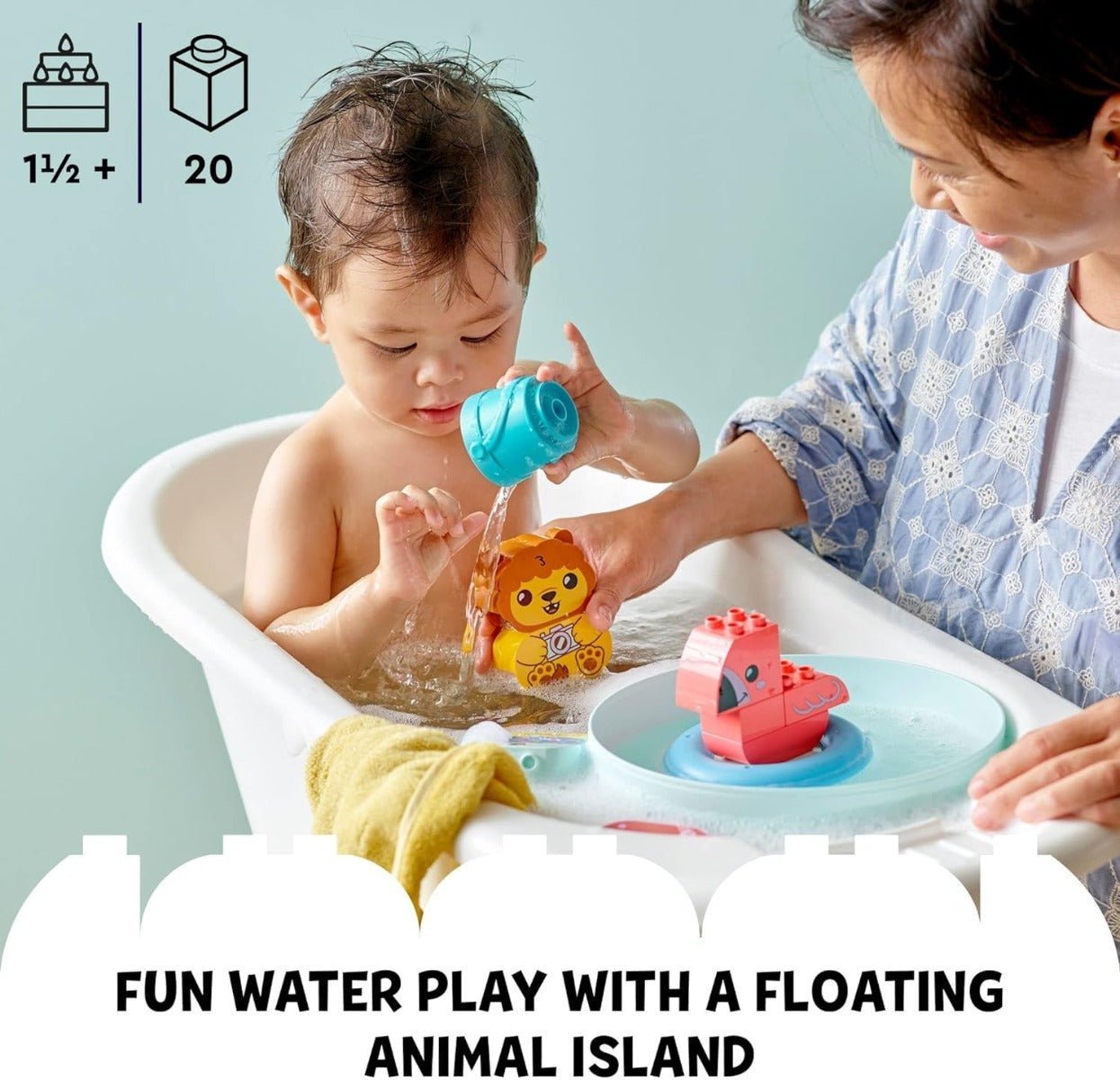 LEGO Duplo Bath Time Fun: Floating Animal Island 6379252/10966 - Colorland Toys