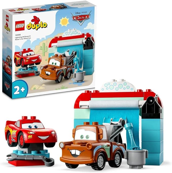 LEGO Duplo Disney Lightning McQueen & Mater's Car Wash Fun 6426563/10996 - Colorland Toys