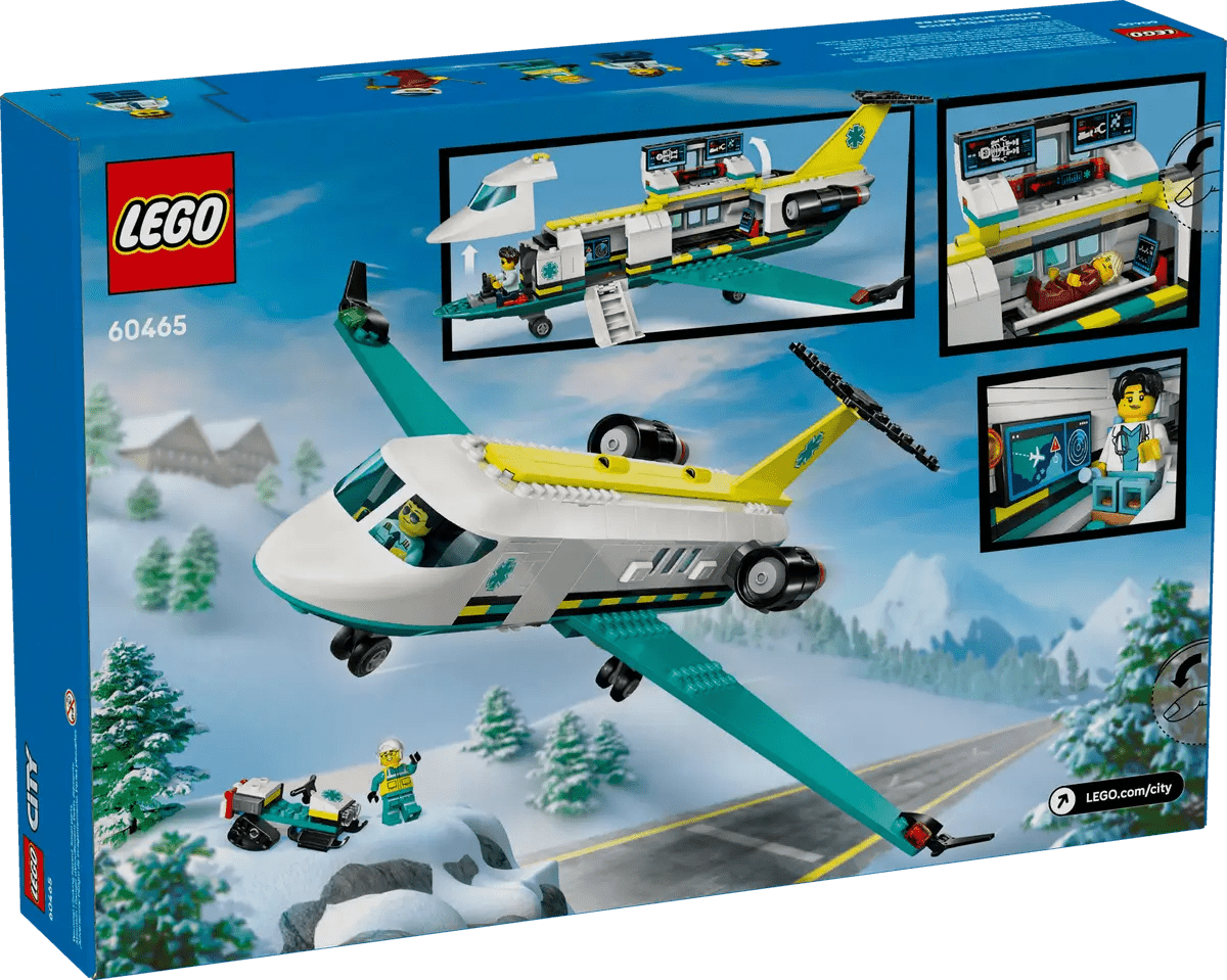LEGO Emergency Air Ambulance Airplane 60465 - Colorland Toys