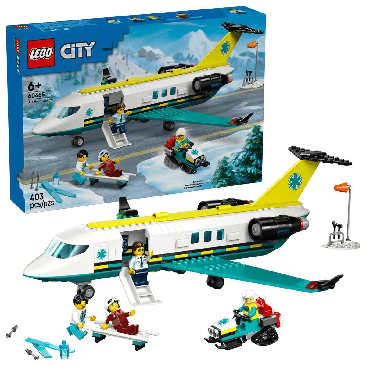 LEGO Emergency Air Ambulance Airplane 60465 - Colorland Toys