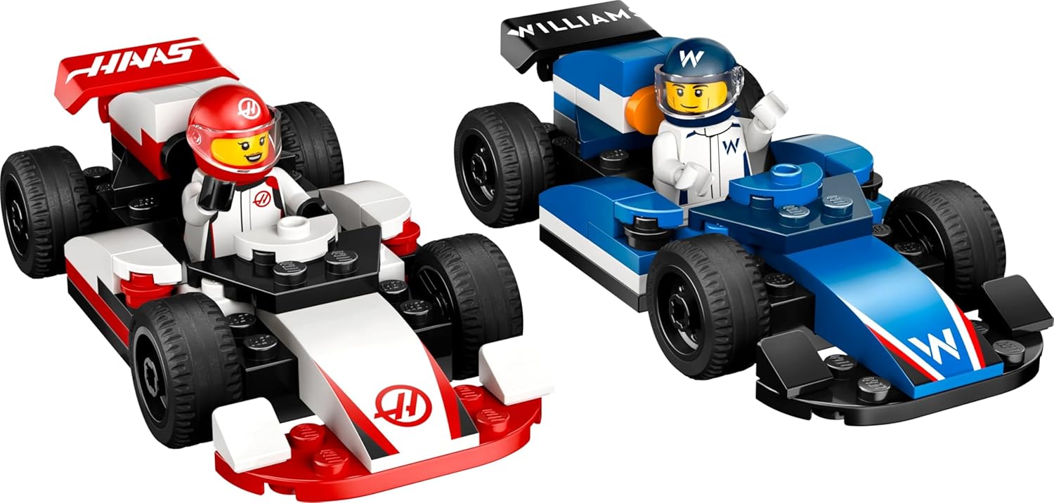 LEGO F1 Williams Racing & Haas F1 Race Cars 6526304/60464 - Colorland Toys