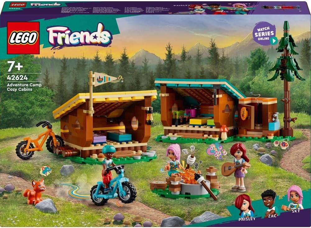 LEGO Friends Adventure Camp Cozy Cabins 42624/6470700 - Colorland Toys