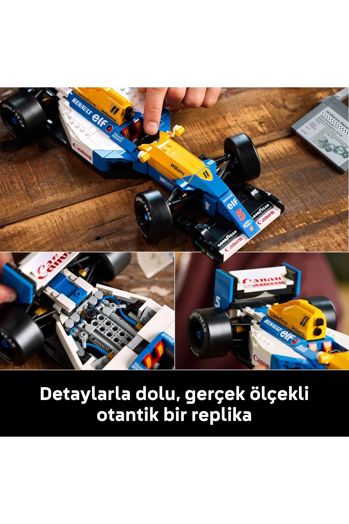 LEGO Icons Williams Racing FW14B & Nigel Mansell 10353 F1 Car Set — image 6