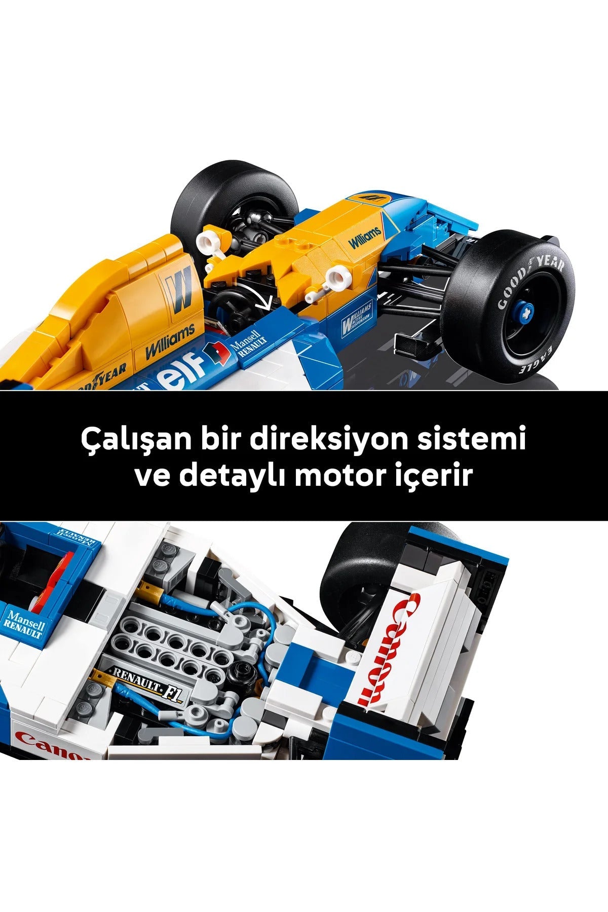 LEGO Icons Williams Racing FW14B & Nigel Mansell 10353 F1 Car Set — image 8