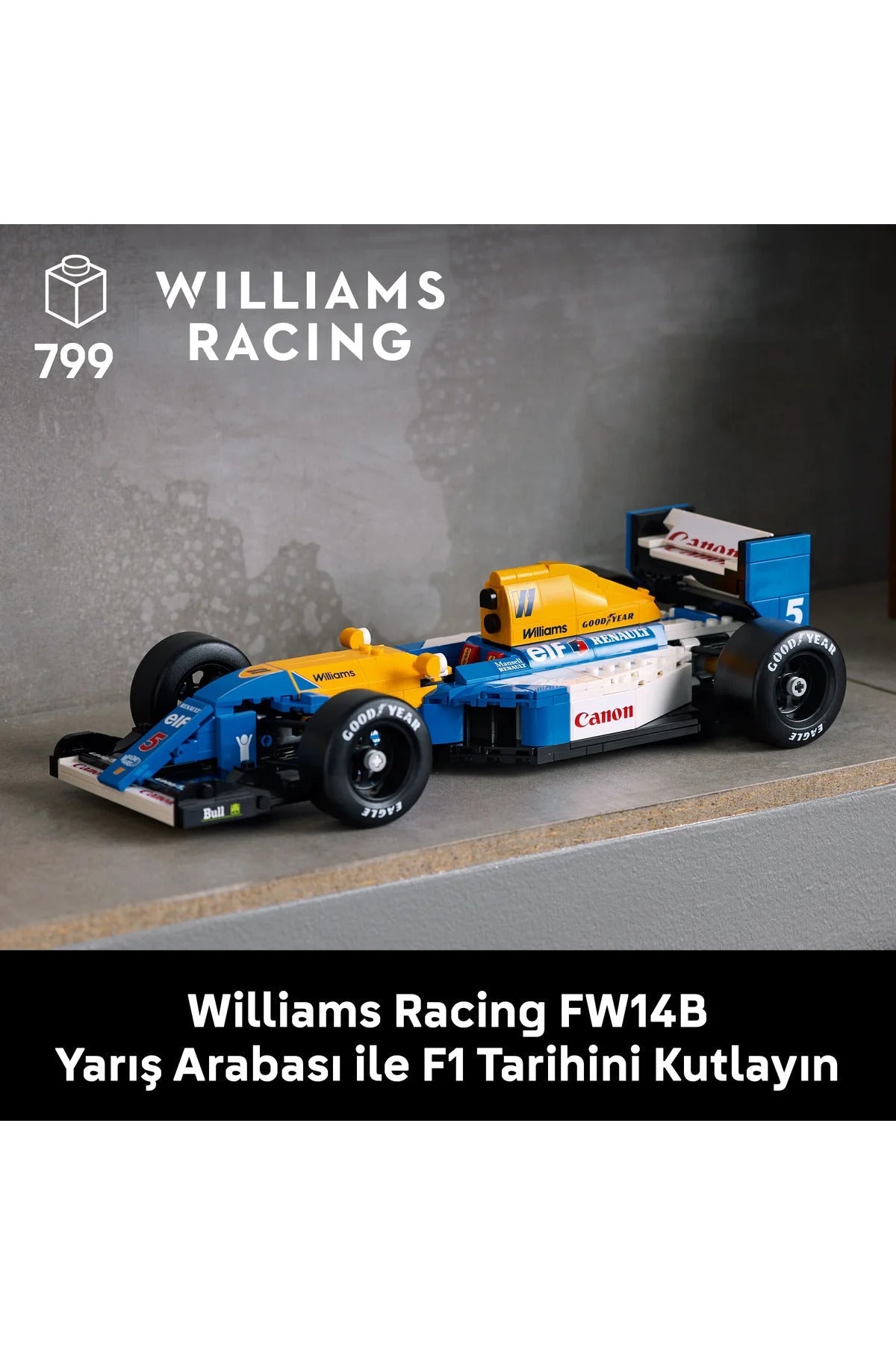 LEGO Icons Williams Racing FW14B & Nigel Mansell 10353 F1 Car Set — image 5