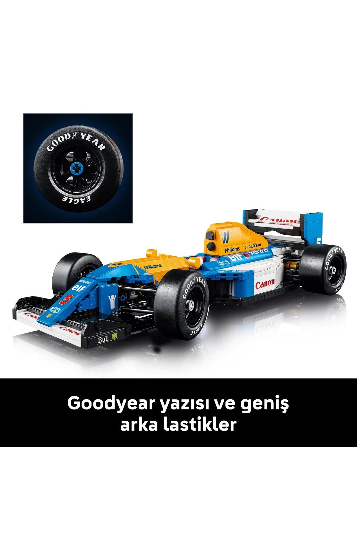 LEGO Icons Williams Racing FW14B & Nigel Mansell 10353 F1 Car Set — image 7