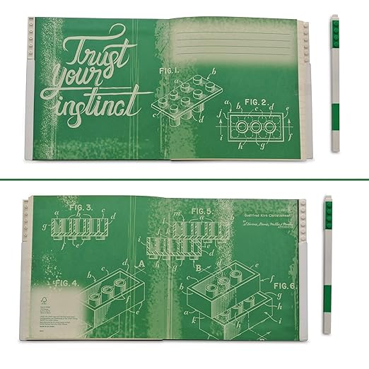 LEGO IQ Locking Notebook With Gel Pen Green IQ - 53566 - Colorland Toys