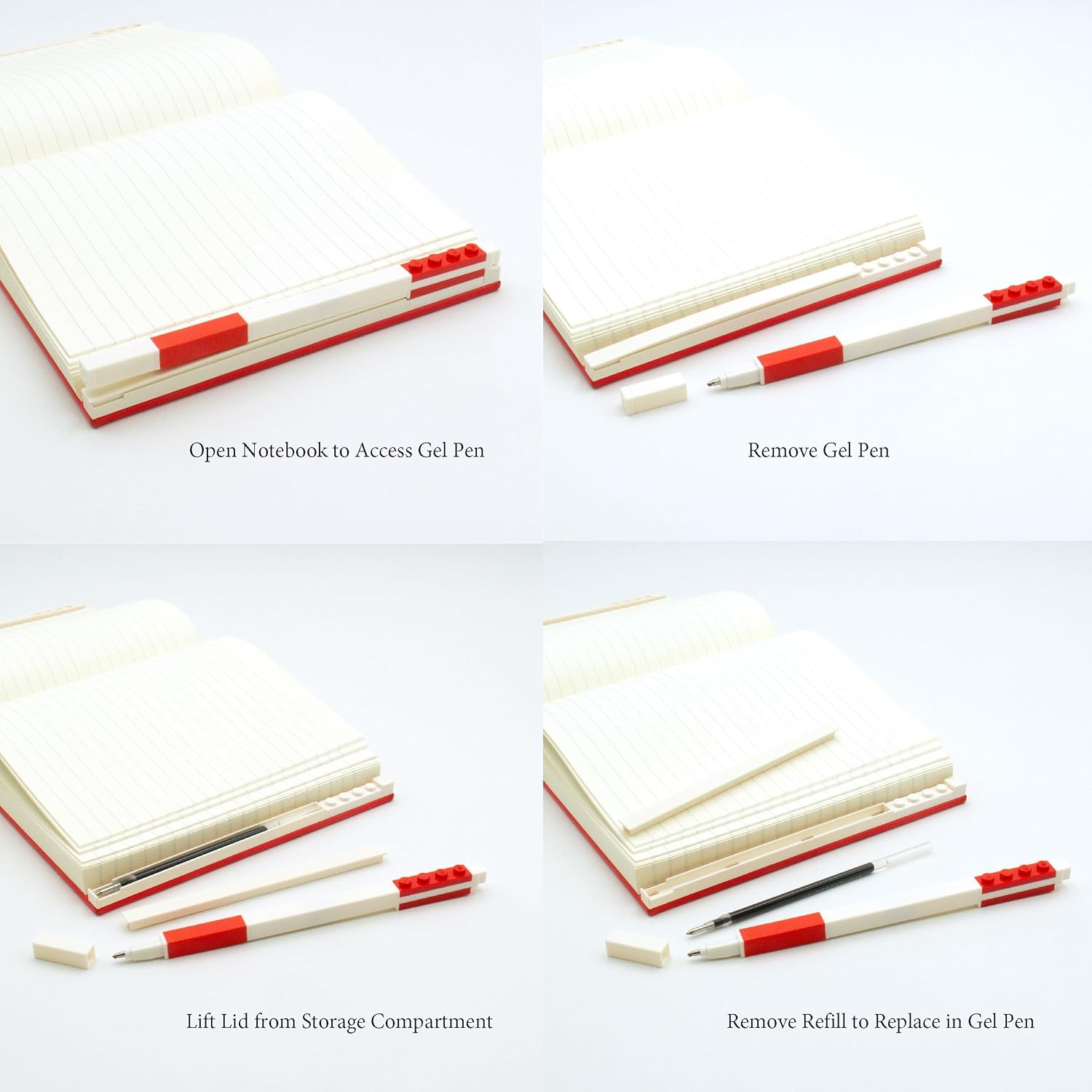 LEGO IQ Locking Notebook With Gel Pen Red IQ - 53564 - Colorland Toys