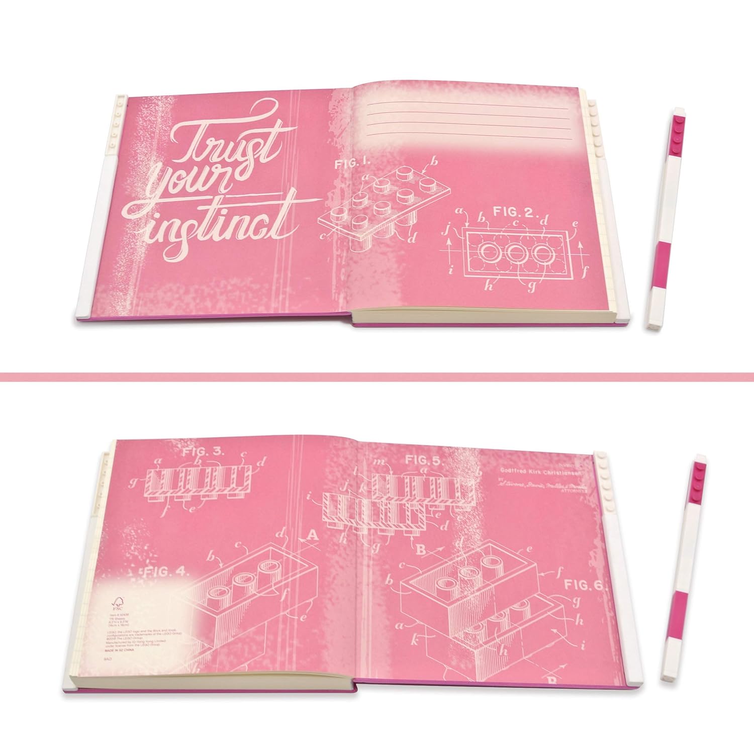 LEGO IQ Locking Notebook With Gel Pen Violet IQ - 53563 - Colorland Toys