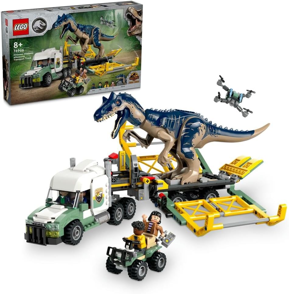 Lego Jurassic World Dinosaur Missions Allosaurus Transport Truck 76966 - Colorland Toys