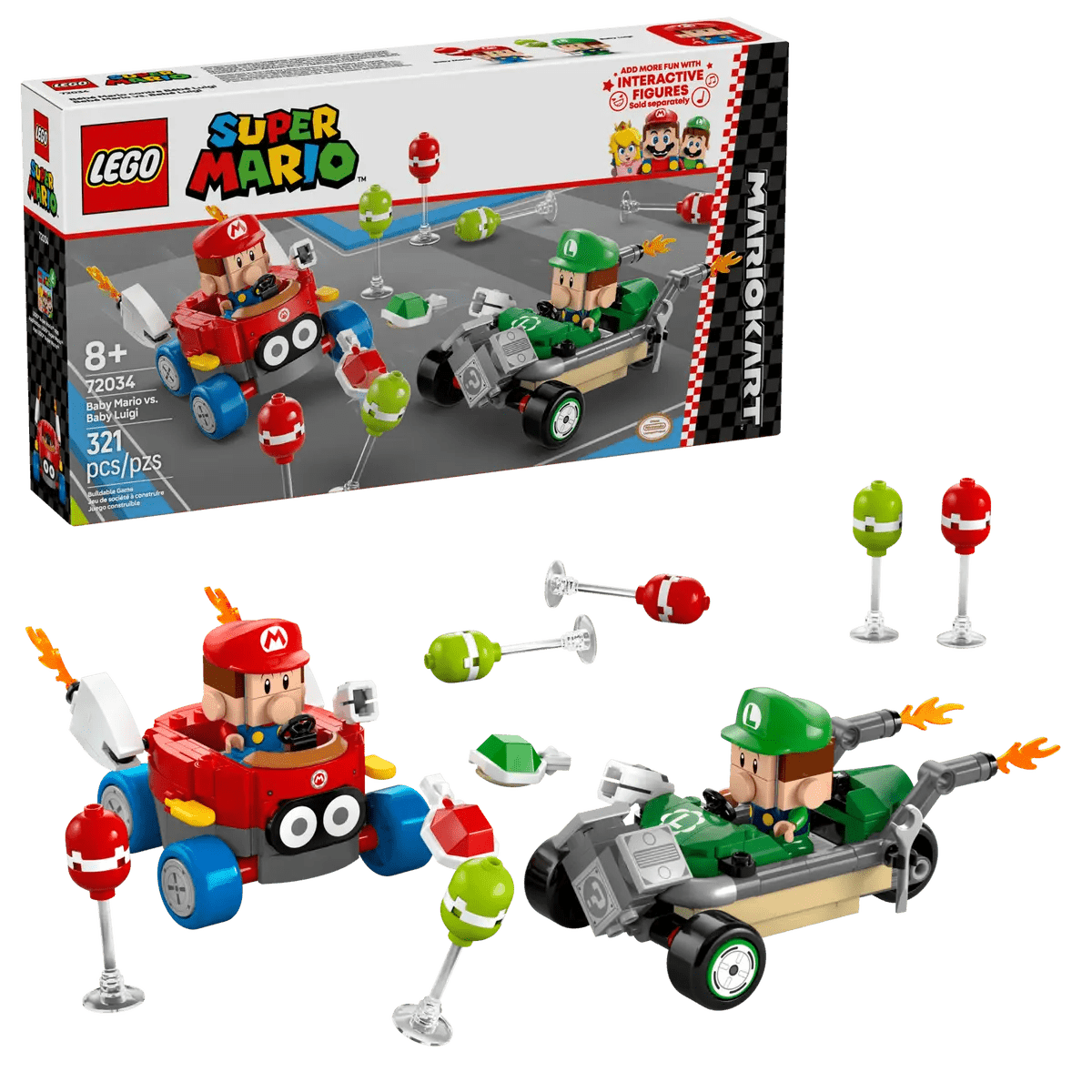 LEGO Mario Kart – Baby Mario VS Baby Luigi 6526945/72034 - Colorland Toys