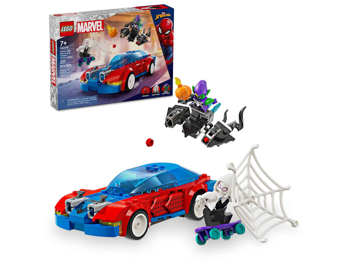 Lego Marvel Spider-Man Race Car & Venom Green Goblin — image 1