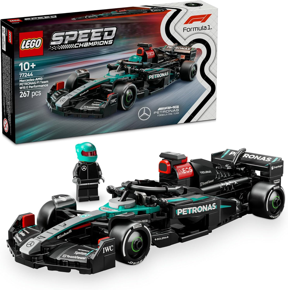 سيارة سباق مرسيدس AMG F1 W15 من ليجو 77244 — image 1