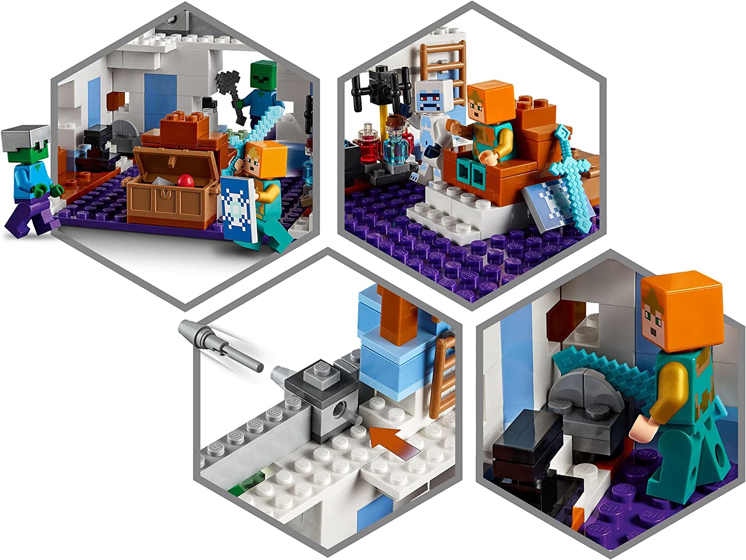 LEGO Minecraft The Ice Castle 6379575/21186 - Colorland Toys
