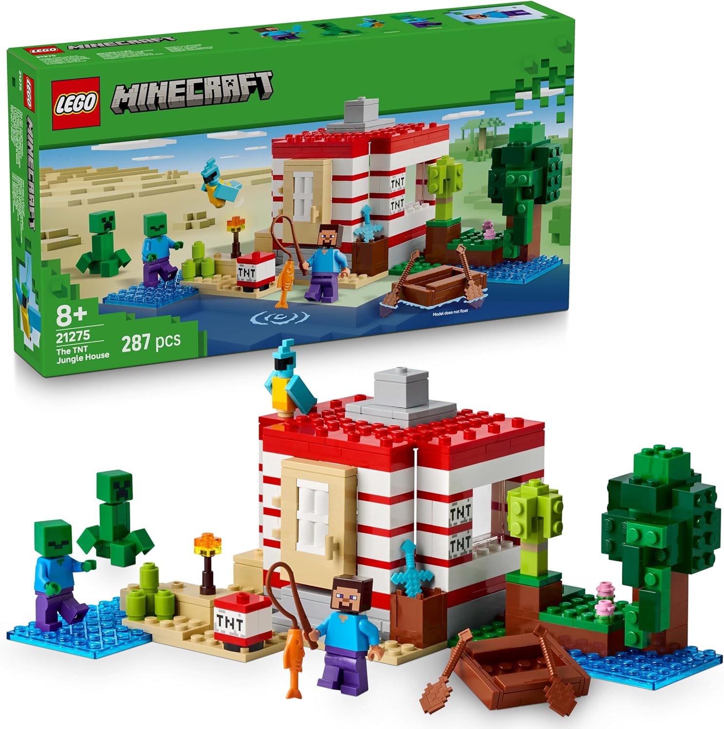 LEGO Minecraft The TNT Jungle House 6526790/21275 - Colorland Toys