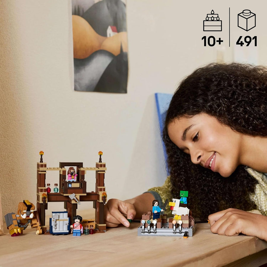 LEGO Minecraft Woodland Mansion Fighting Ring 21272 – Interactive Building Toy with Steve, Garrett, Henry & Baby Zombie Minifigures – Ages 10+ — image 3