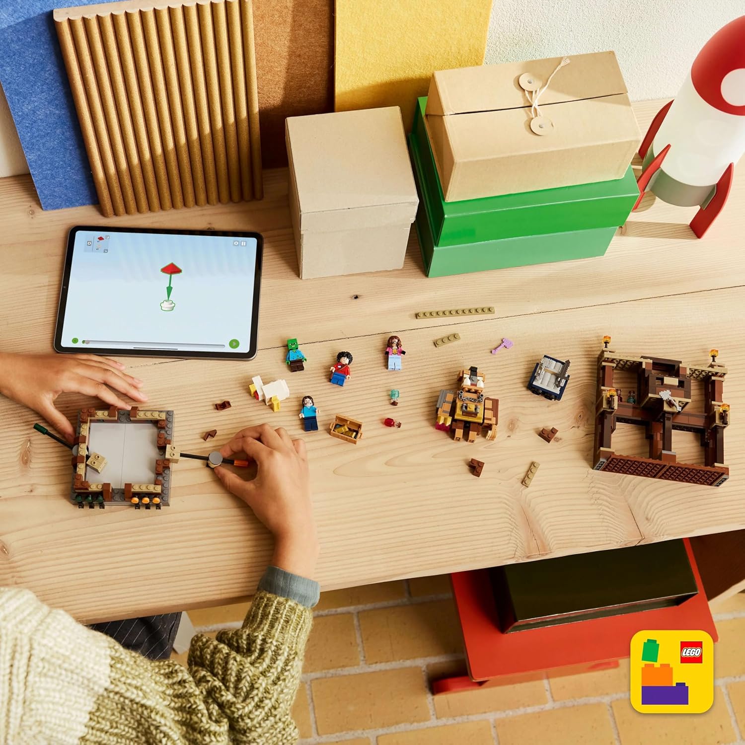 LEGO Minecraft Woodland Mansion Fighting Ring 21272 – Interactive Building Toy with Steve, Garrett, Henry & Baby Zombie Minifigures – Ages 10+ - Colorland Toys