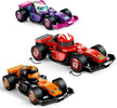 LEGO Minifigures F1 Collectible Race Car Mystery Box (71049) – 1 of 12 Mini Formula 1 Models with Driver Helmet & Moving Wheels