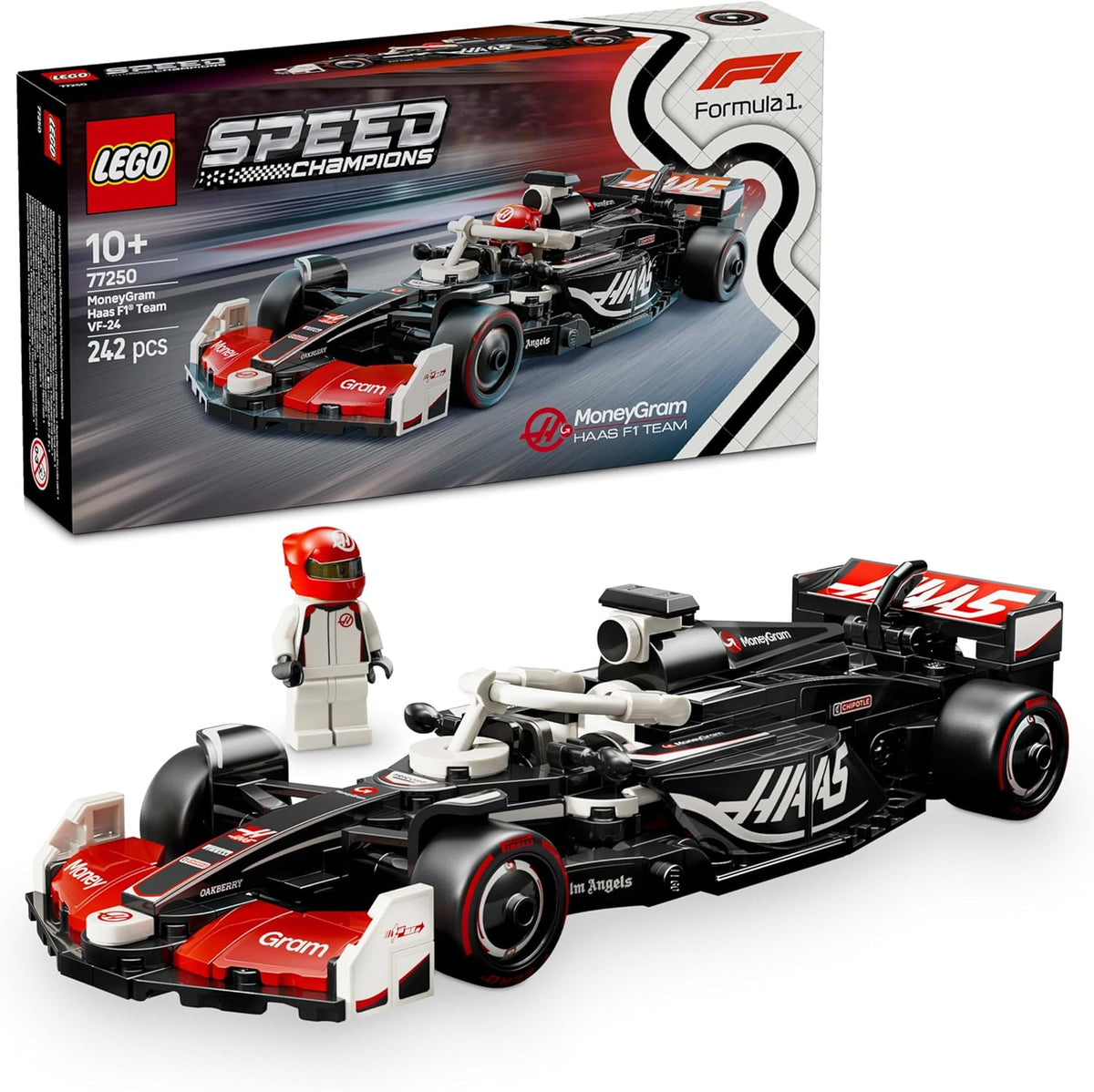 LEGO MoneyGram Haas F1 Team VF - 24 Race Car 77250 - Colorland Toys