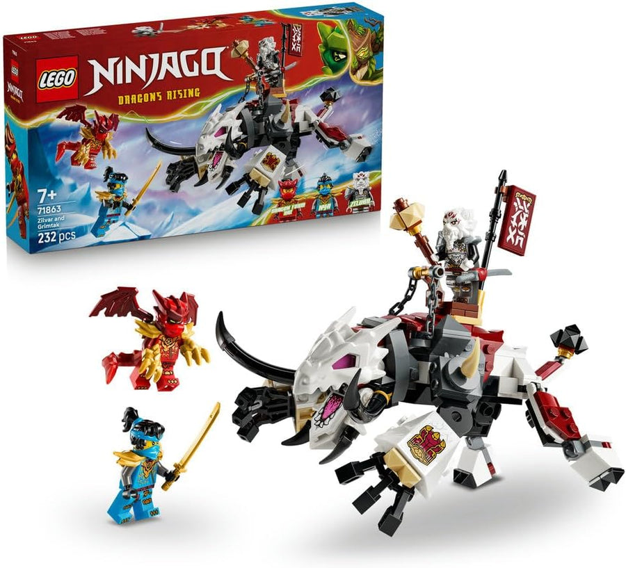 LEGO Ninjago 71863 Zilvar & Grimtak the Dragon Beast Set