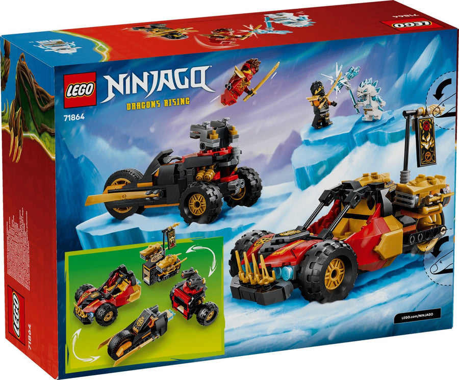 LEGO Ninjago 71864 Kai & Cole's Combine Vehicles Set
