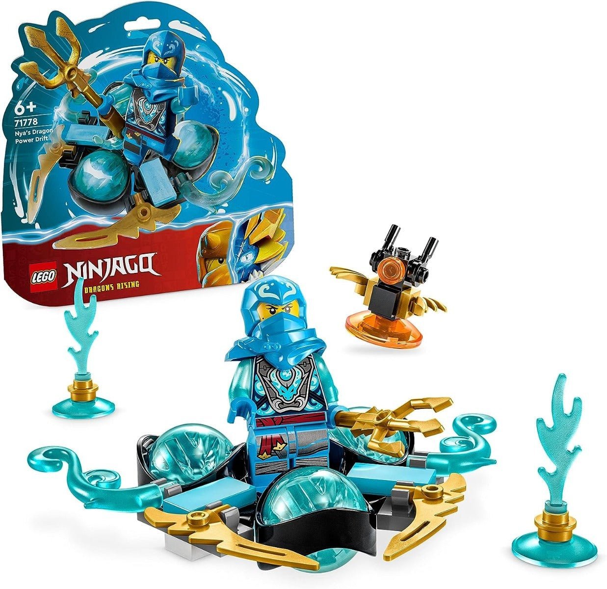 LEGO Ninjago Dragons Rising Nya's Dragon Power Spinjitzu Drift 6425909/71778 - Colorland Toys