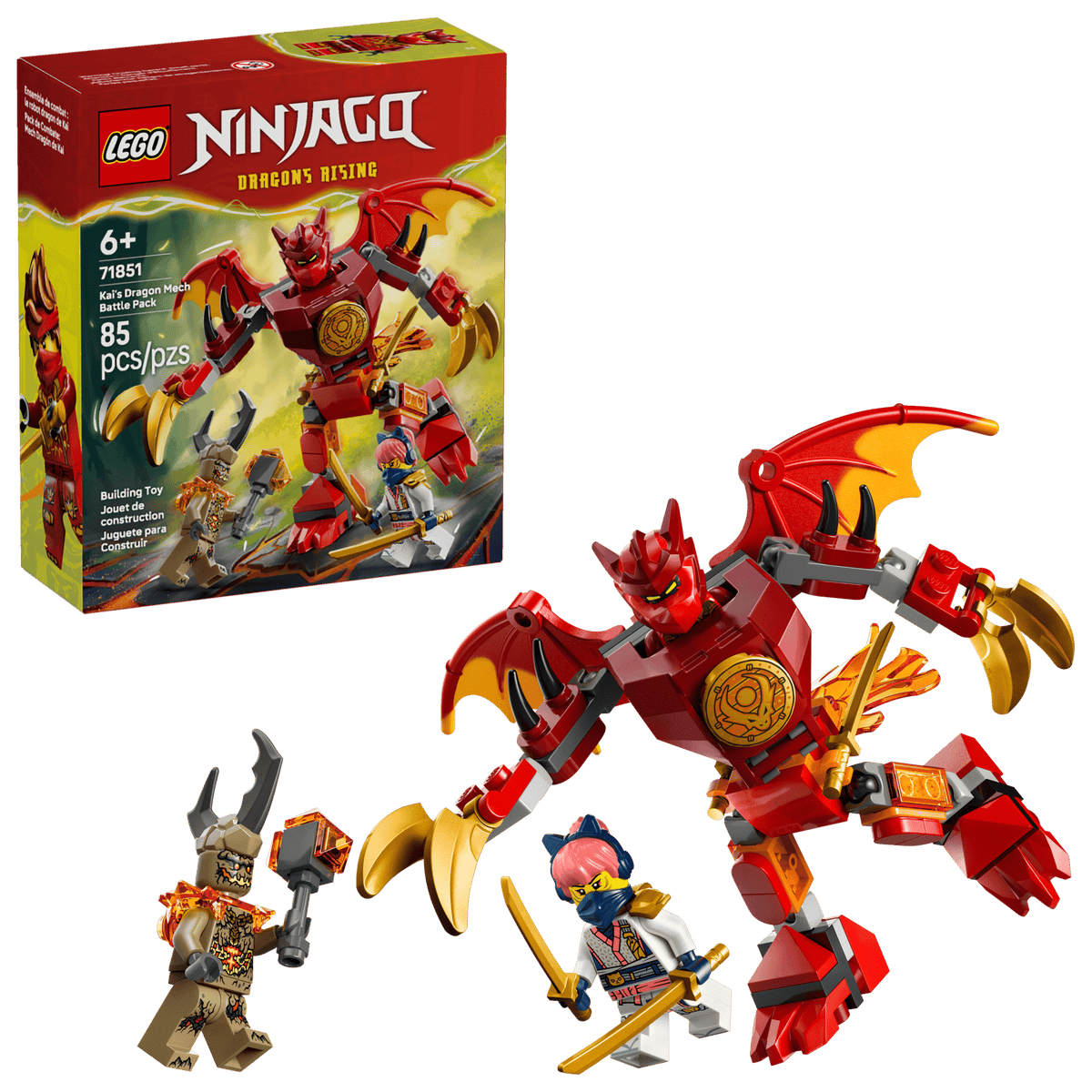 LEGO Ninjago Kai's Dragon Mech Battle Pack 71851 — image 1
