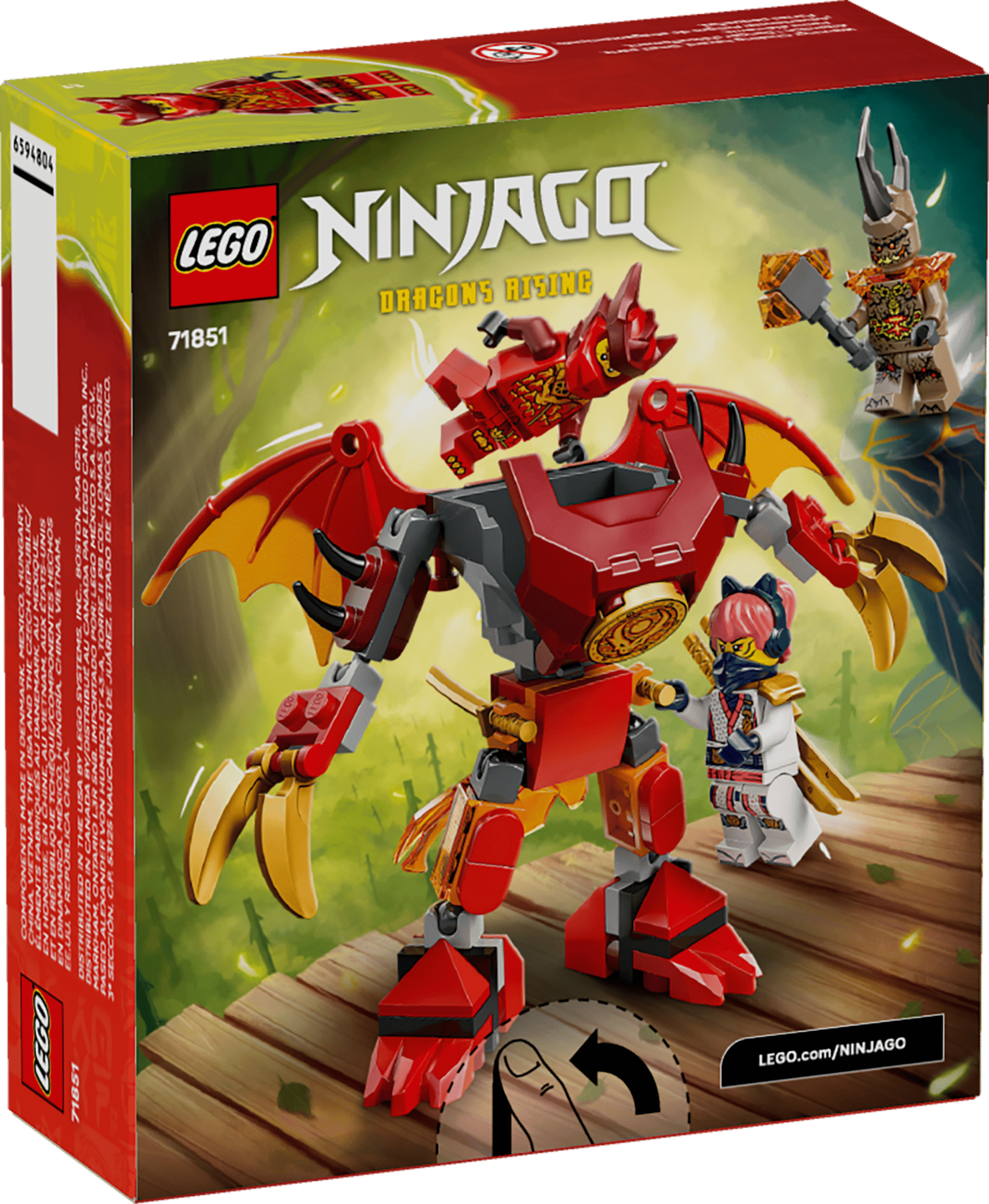 LEGO Ninjago Kai's Dragon Mech Battle Pack 71851 - Colorland Toys