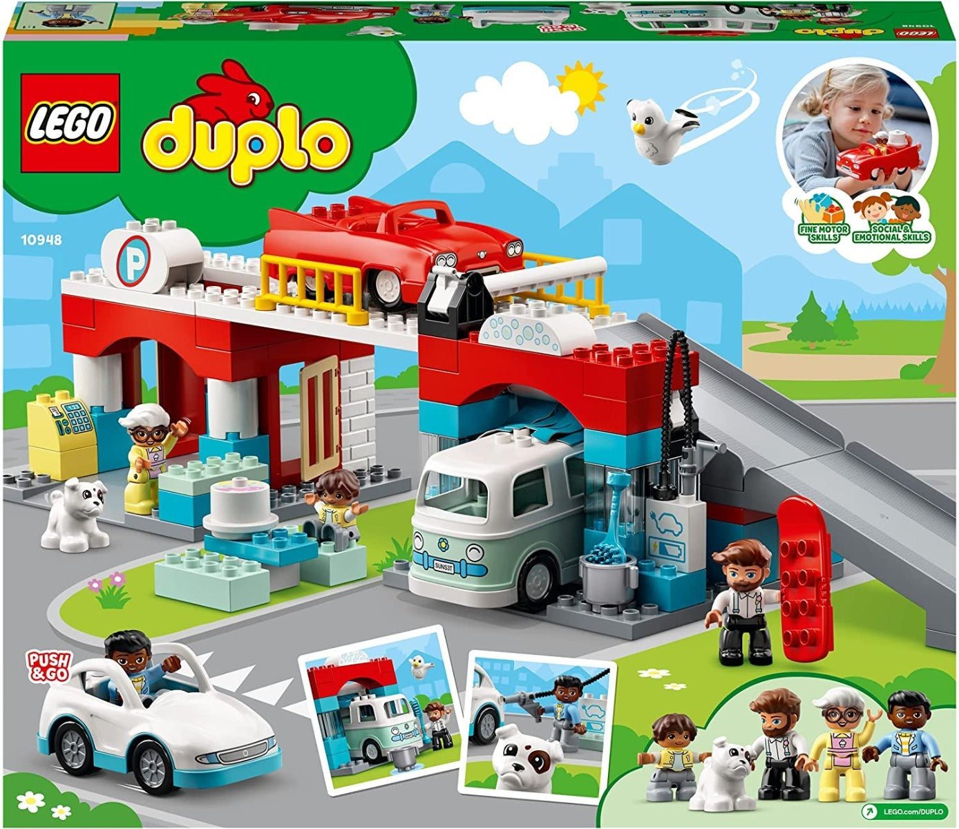 LEGO Parking Garage and Car Wash Set 10948 - Colorland Toys