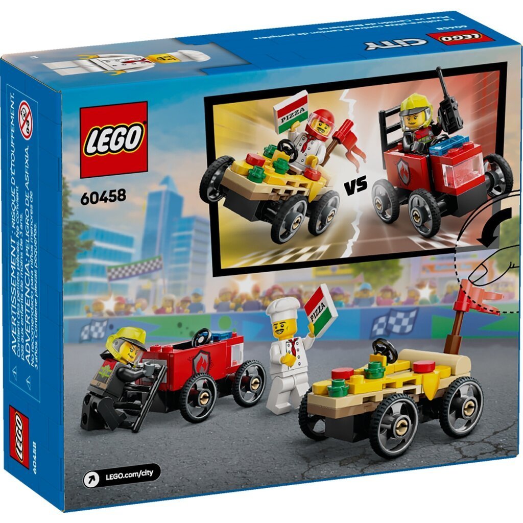LEGO Pizza VS Fire Truck Race Car Pack 6526294/60458 — image 3