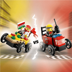 LEGO Pizza VS Fire Truck Race Car Pack 6526294/60458 - Colorland Toys