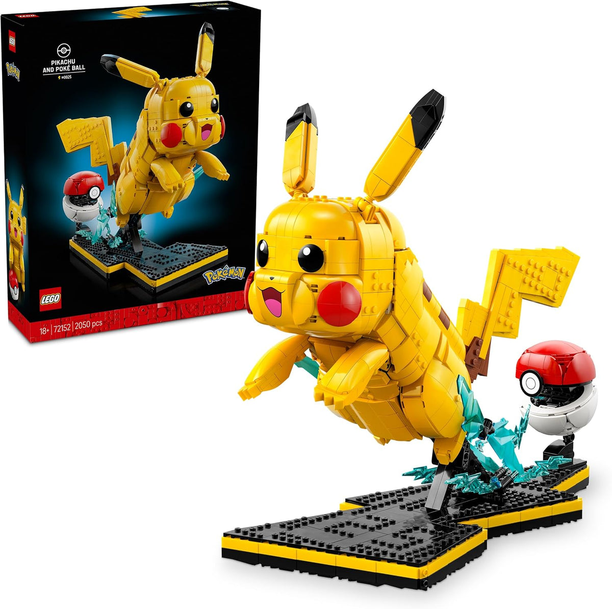 LEGO Pokémon Pikachu & Pokéball Building Set for Adults - 72152 — image 1