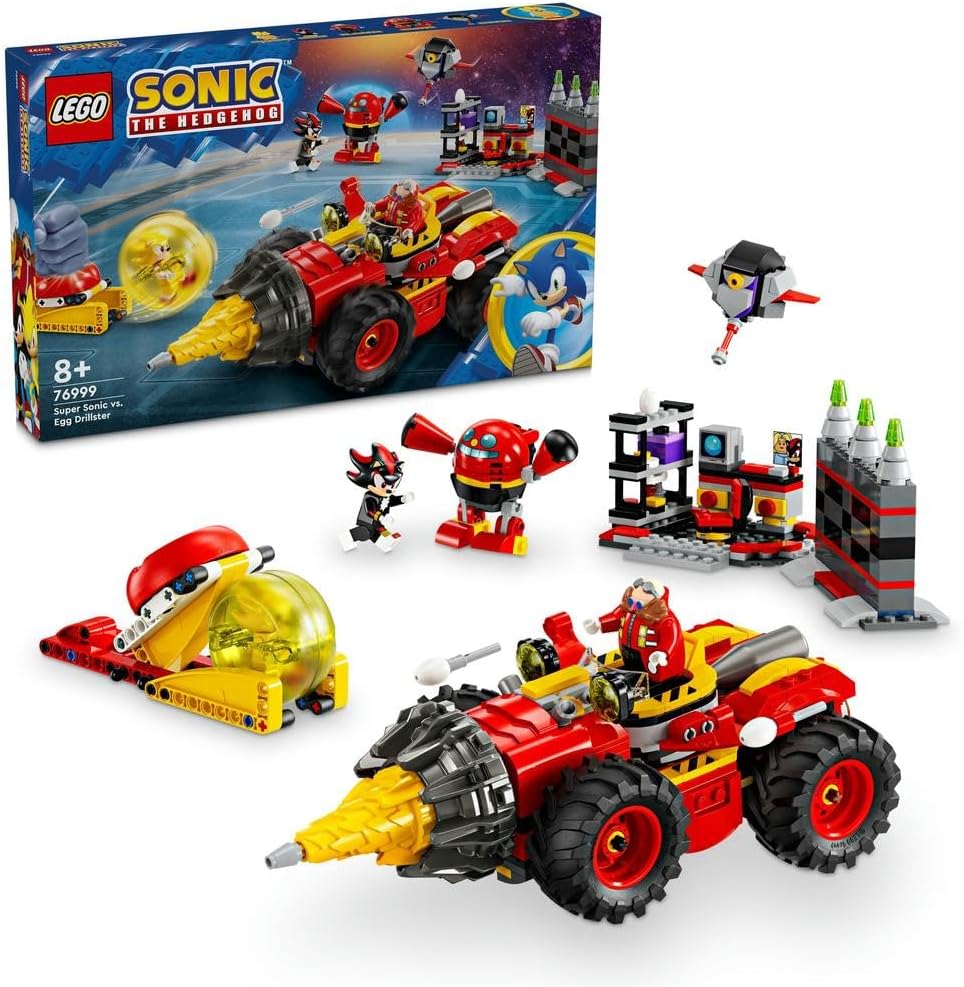 LEGO Sonic The Hedgedog Super Sonic vs. Egg Drillster 76999/6471378 - Colorland Toys