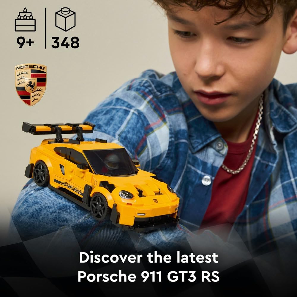 LEGO Speed Champions Porsche 911 GT3 RS Super Car Toy Model Kit — image 2