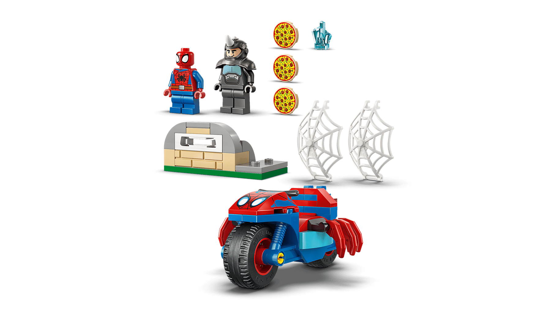 LEGO Spidey Spidey On His Motorcycle Vs. Rhino 11206 - Colorland Toys