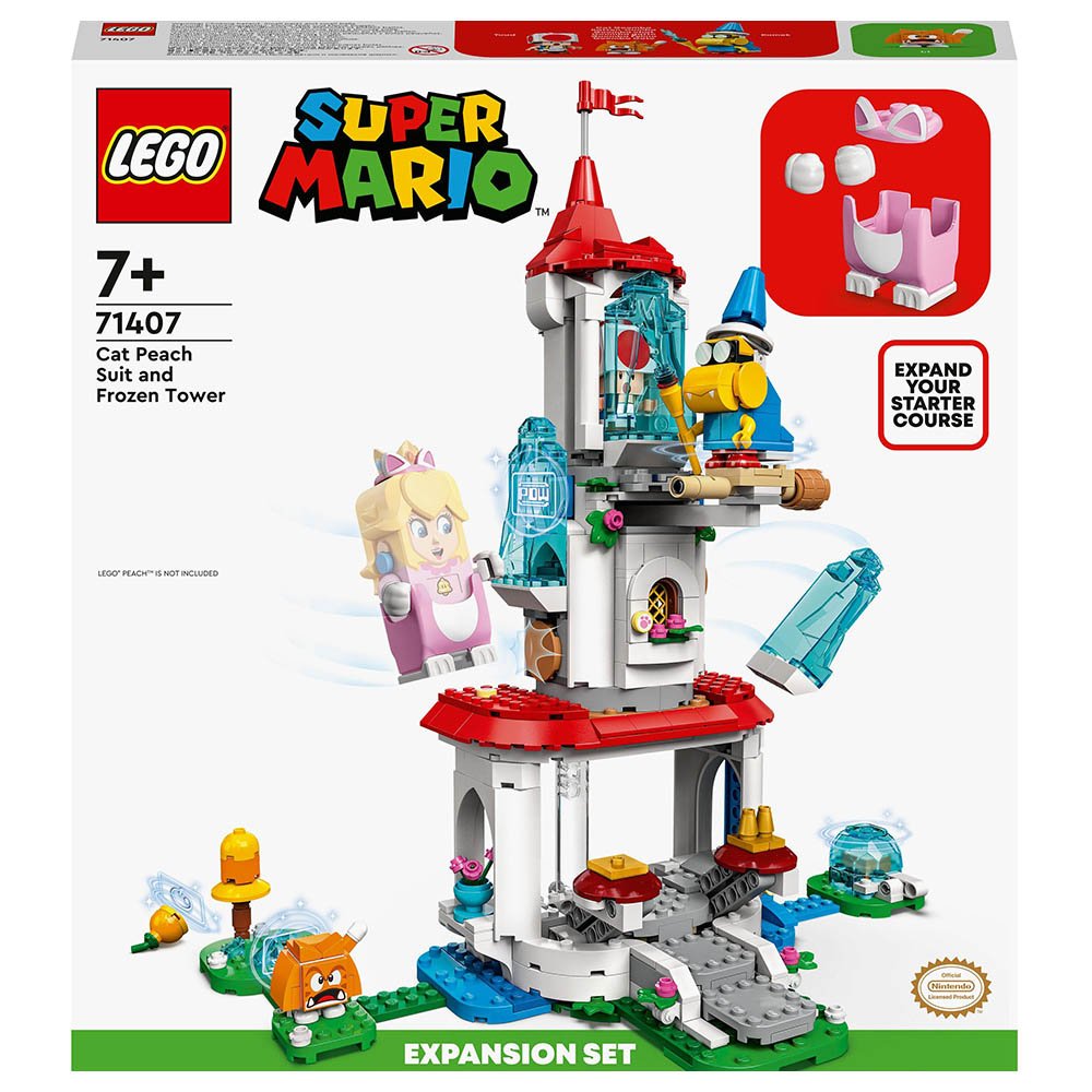 LEGO Super Mario Cat Peach Suit And Frozen Tower Expansion Set 6379543/71407 - Colorland Toys