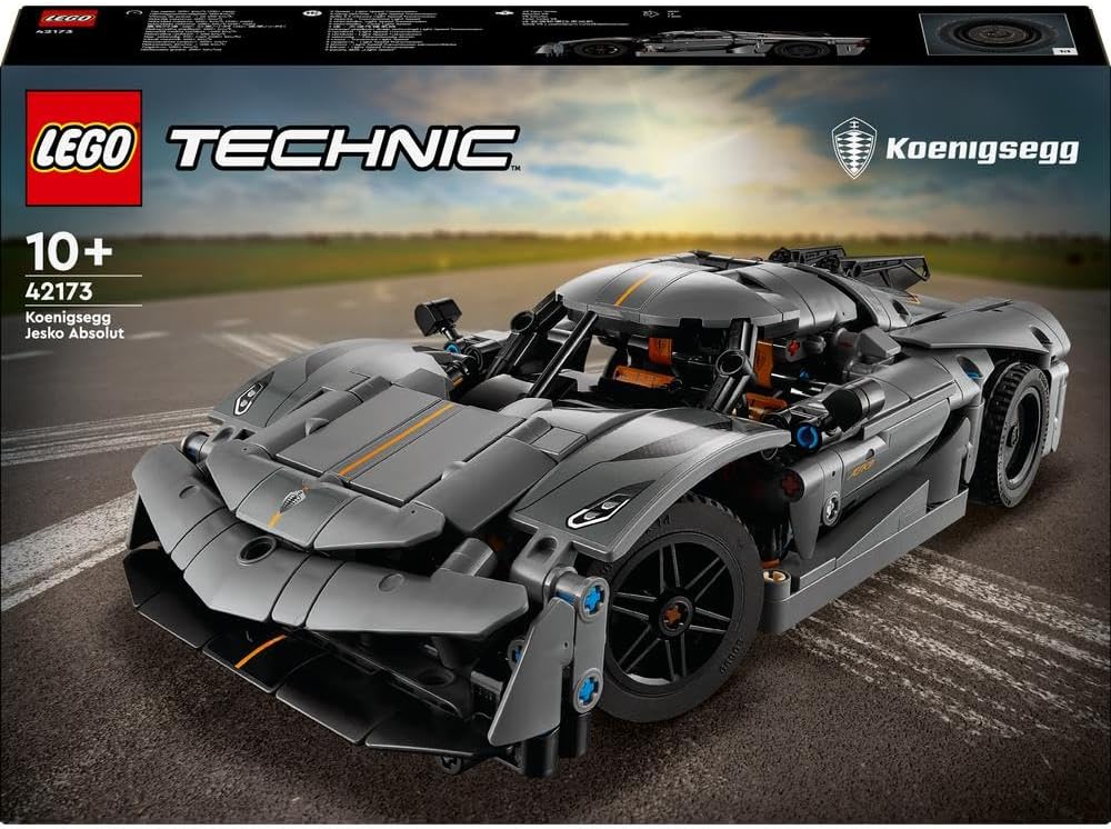 LEGO Technic Koenigsegg Jesko Absolut Grey Hypercar 42173 - Colorland Toys