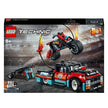 مجموعة ألعاب شاحنة ودراجة LEGO Technic Stunt Show 42106