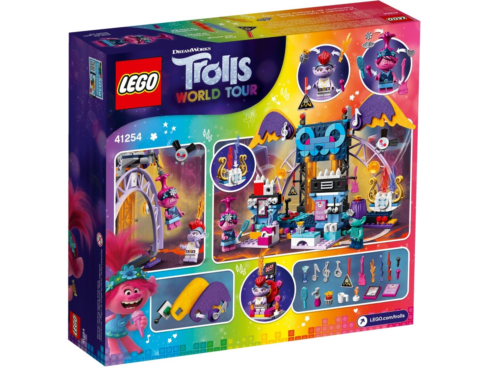 LEGO Trolls World Tour Volcano Rock City Concert 41254 - Colorland Toys