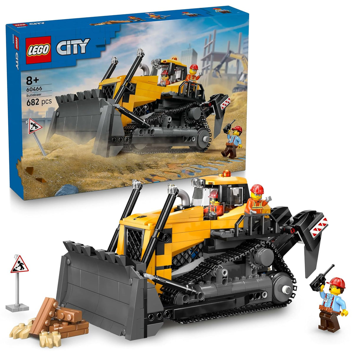 LEGO Yellow Bulldozer With Front.. 6526308/60466 - Colorland Toys