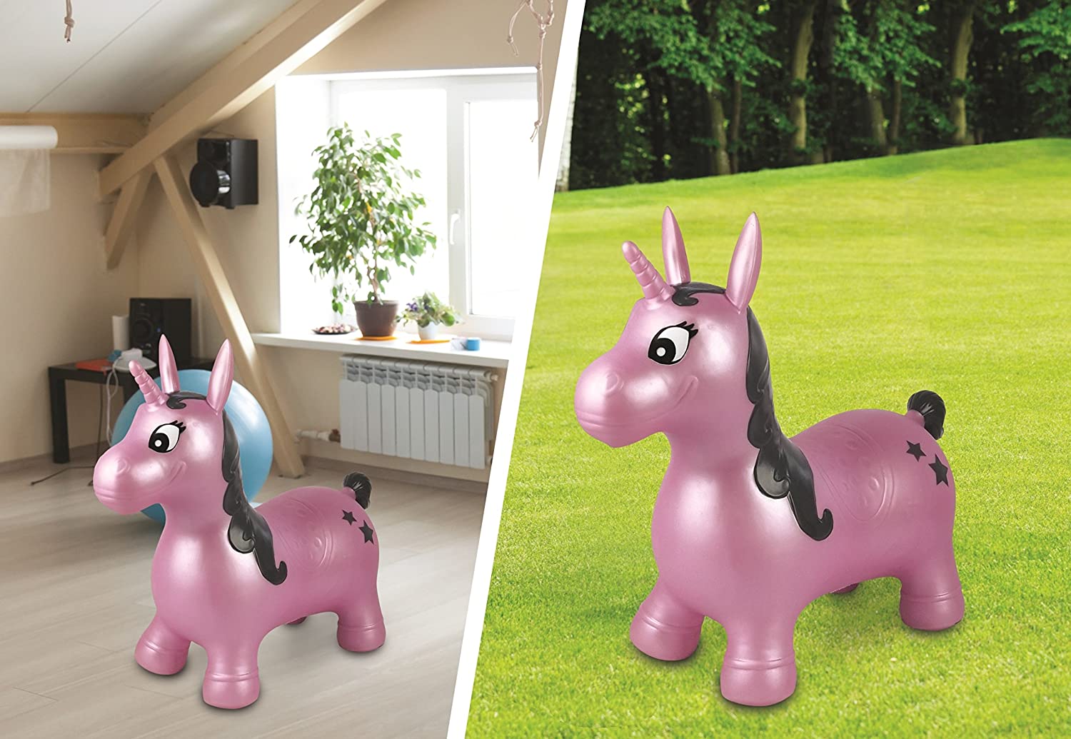 Lexibook Inflatable Jumping Unicorn Hopper BG050UNI - Colorland Toys
