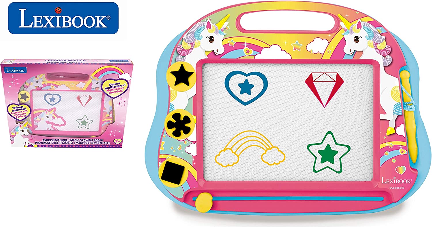 Lexibook Unicorn Magnetic Drawing Board with Accessories CRUNI550 - Colorland Toys
