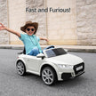 Licensed Audi TT RS Roadster 12V Electric Ride-On Car for Kids – White