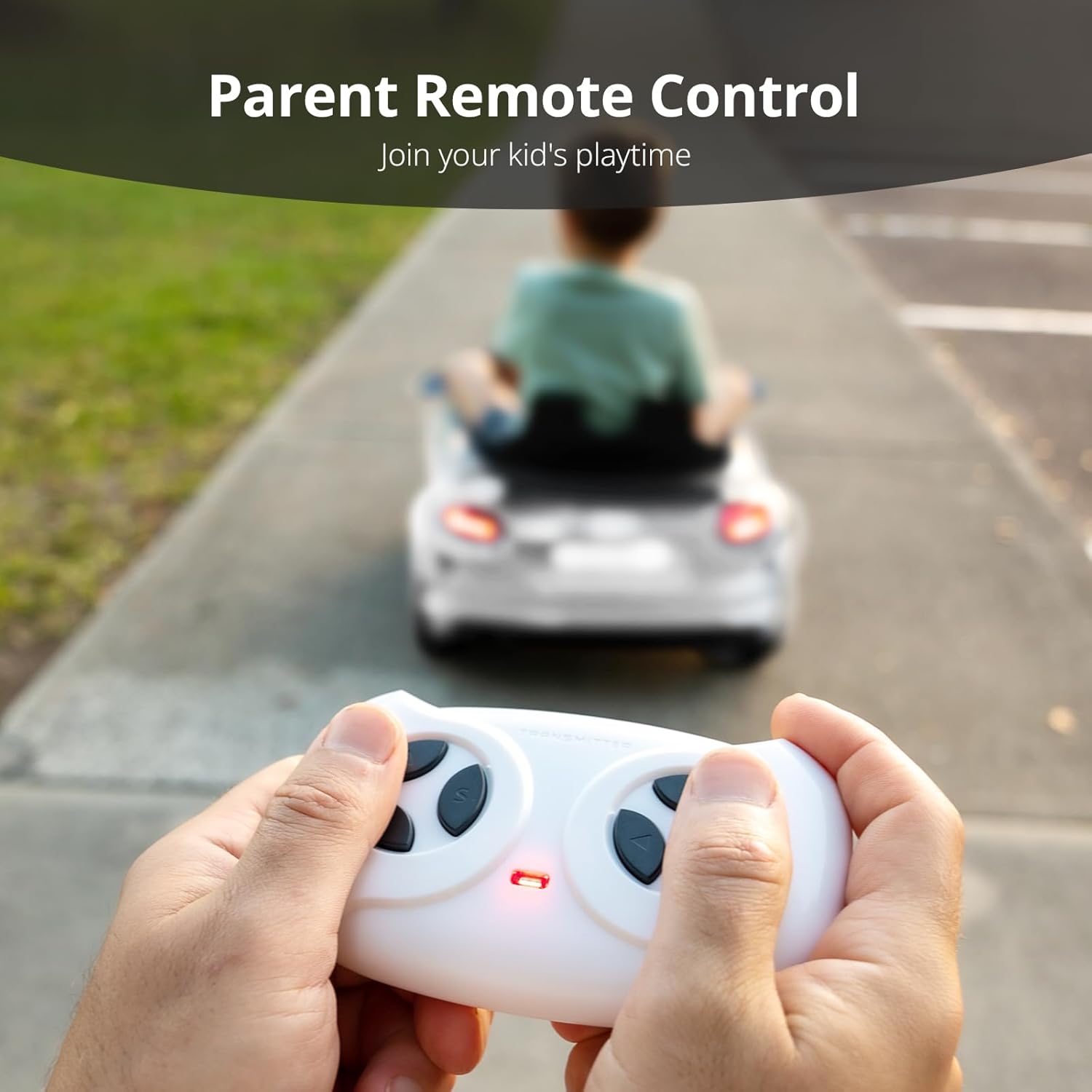 Licensed Audi TT RS Roadster 12V Electric Ride-On Car for Kids – White (Remote Control + Bluetooth) - Colorland Toys