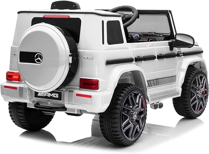 Licensed Mercedes - Benz G63 12V Childrens Ride On Jeep White ZS - 0002Q - Colorland Toys