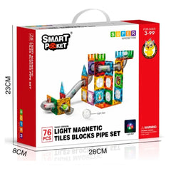 Light Magnetic Piece Plumbing Set 76 Pieces - Colorland Toys