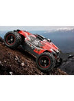 Lighting Hurricane Monster Truck 4-WD RC Car Red With Spoilers 1:18 Scale HS18421